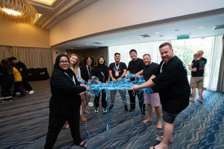 Spider web - team building activities
