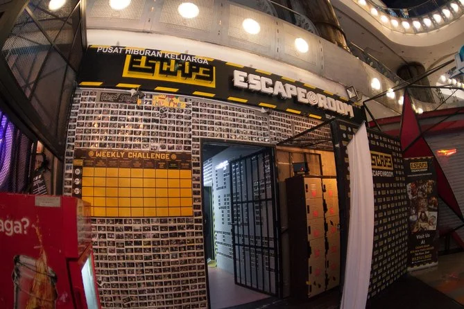 Indoor escape room team building activity setup in Malaysia