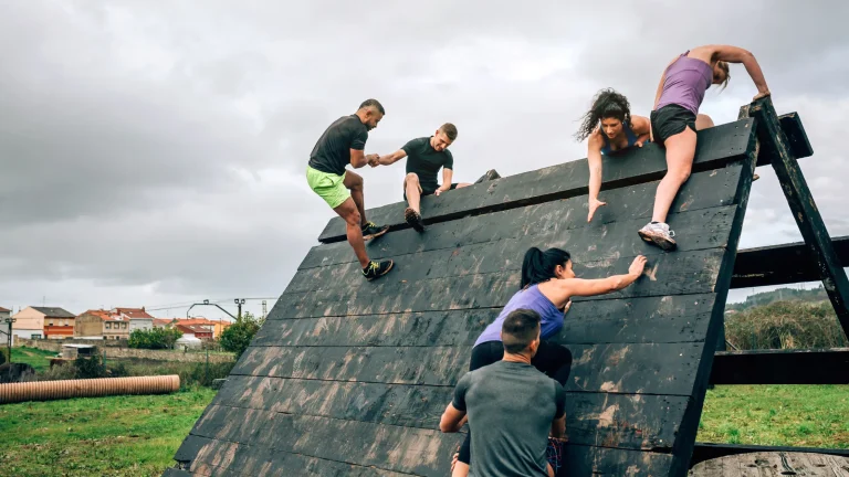 Light Obstacle Circuit Team Building