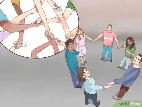 holding hands