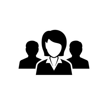 Business,Woman,With,Team,Vector,Icon